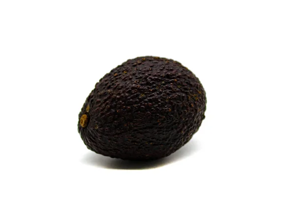 Avocadofrucht Aus Nächster Nähe Isoliert Auf Weißem Hintergrund — Stockfoto
