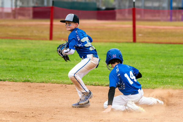 Close play at second base