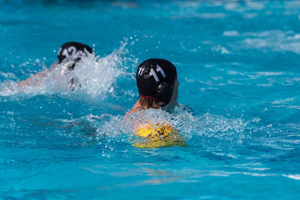 Intensity shows in the competing water athletes. — Stock Photo, Image