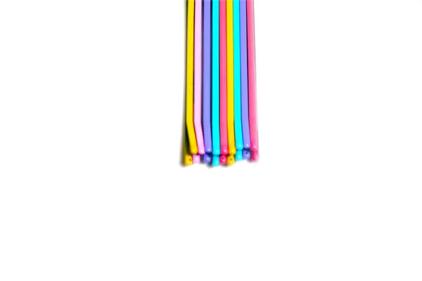 Pino Cabelo Colorido Bonito Acessórios Cabelo Clipes Cabelo Coloridos Isolados — Fotografia de Stock