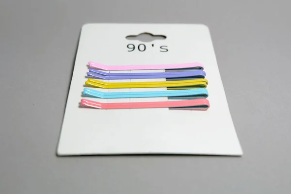 Cute Colorful Hair Pin Hair Accessories Bobby Pin 90S Colored — Stock Photo, Image