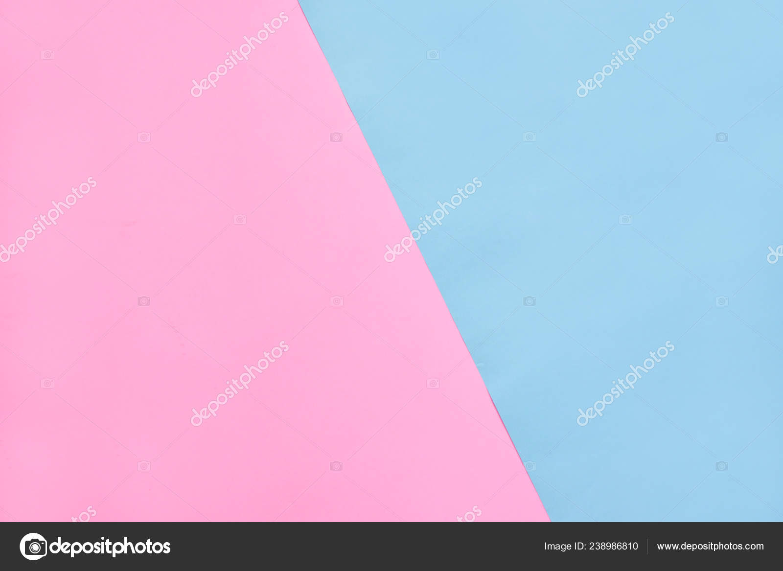 Beautiful Pink Blue Pastel Color Paper Texture Empty Flat Trend