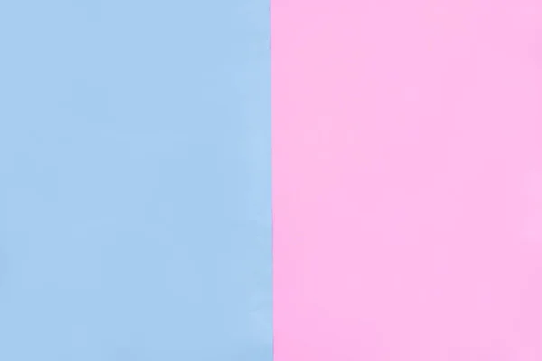 Belle Texture Papier Rose Bleu Pastel Vide Plat Tendance Couleurs — Photo