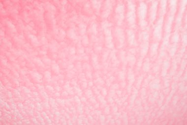 Güzel pembe renkli gökyüzü arka plan beyaz bulutlar ile. Fantezi Pastel gökyüzü, gün batımı arka plan bulanık. Yumuşak cennet parlak bulutlu yaz günü. Güzellik açık görünüm cennet doğa, doku özgürlük için.