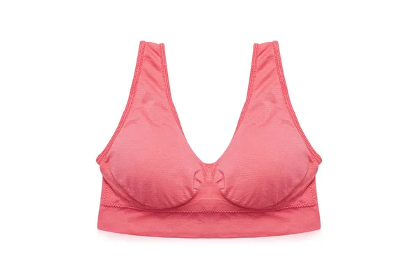 Reggiseno Sportivo Rosa Isolato Sfondo Bianco Con Percorso Ritaglio Bella — Foto Stock