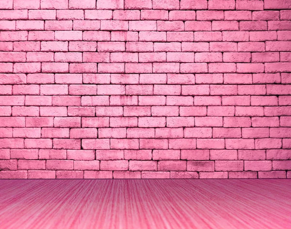 Pink rough brick wall grunge texture pattern for background in r — Stock Photo, Image