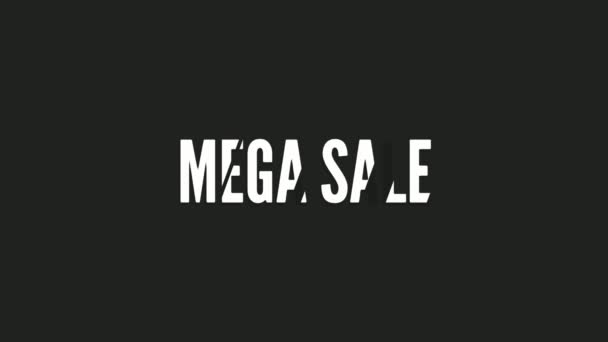 Animation Motion Graphics Showing Mega Sale Sms Video — Stock video