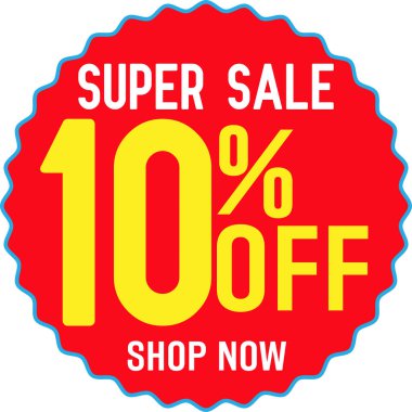 Süper Satış - vektör yaratıcı afiş illüstrasyonu. Beyaz arka planda soyut konsept indirimli promosyon düzeni. Tasarım ögeleri.