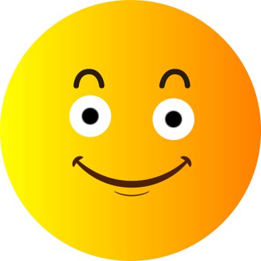 Gülümse Sarı Surat Vektör Mutlu Vektör Sarı Yüz. Vektör çizimi mutlu çember yüz. Web sitesi tasarımı, logo, uygulama ve ui için. EPS10