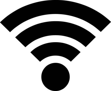 wifi simgesi sinyal vektör logo şablonu