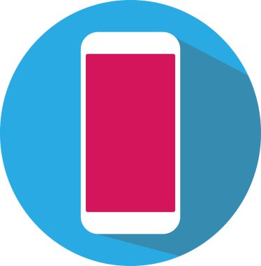 akıllı telefon simgesi, cep telefonu vektör illüstrasyonu