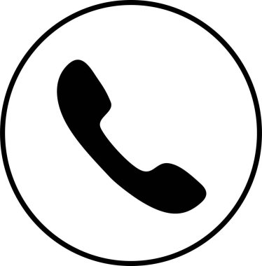 Beyaz arka planda izole edilmiş modayı takip eden bir telefon simgesi. Telefon sembolü. Vektör illüstrasyonu.