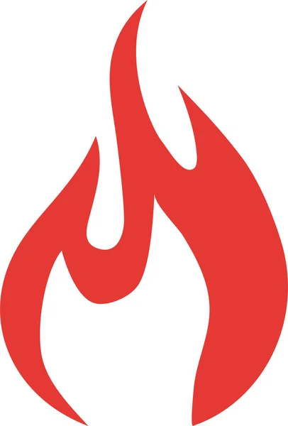 Ateş Alevi Logosu tasarım vektör damlası şekli. Kırmızı damla Logotype konsept simgesi.