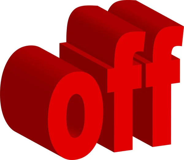 Beyaz arkaplanda 3D kapalı. Beyaz arkaplanda vektör illüstrasyonu.