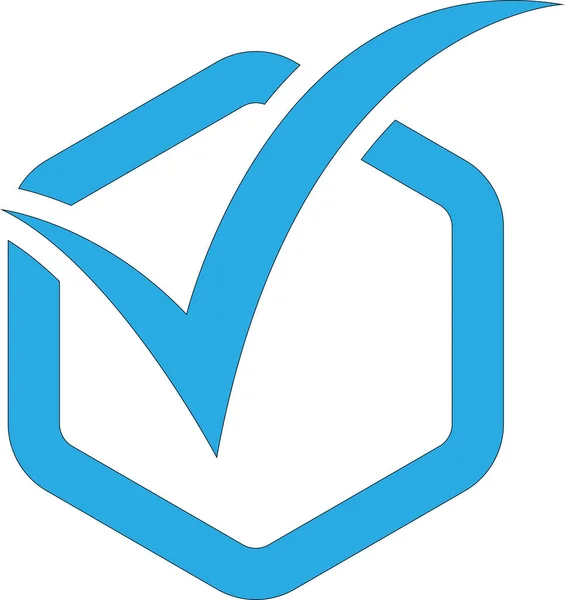 Çemberdeki işaret simgesini işaretle. Mavi renkli kene sembolü, vektör illüstrasyonu.