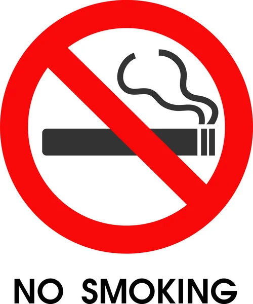 Beyaz arkaplanda sigara içmek yasaktır işareti, vektör illüstrasyonu