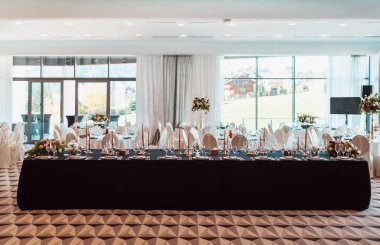 Düğün dekorasyon, iç. Şenlikli. Ziyafet tablo