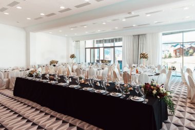 Düğün dekorasyon, iç. Şenlikli. Ziyafet tablo