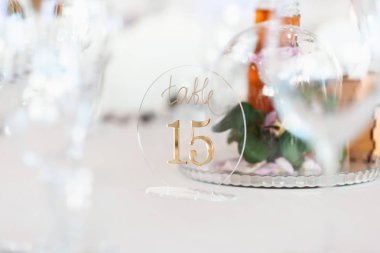 Düğün dekorasyon, iç. Şenlikli. Ziyafet tablo