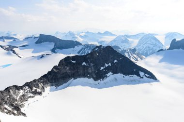 Jotunheimen Galdhopiggen dağdan Awesome kış görünümü