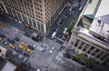 New York City 5th Ave dikey arka plan