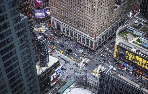 New York City 5Th Ave Vertical View Вид Воздуха Улицы — стоковое фото