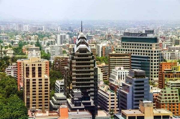 Skyline Del Distrito Financiero Providencia Santiago Chile Fondo — Foto de Stock