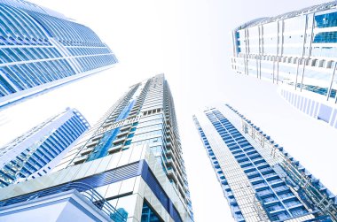 City scape ve ağ bağlantı kavramı, akıllı şehir ararken