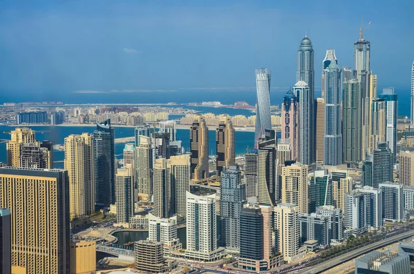 Esboço Incrível Dubai Pôr Sol Dubai Emirados Árabes Unidos — Fotografia de Stock