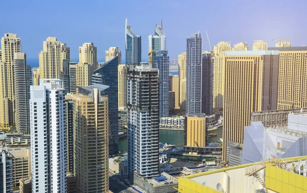 Dubai Die Skyline Von Downtown — Stockfoto