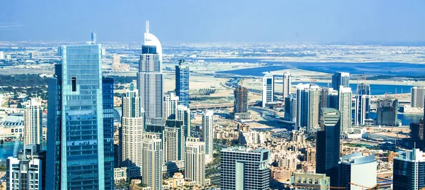 Panorama Dubai Marina Ciągu Dnia — Zdjęcie stockowe