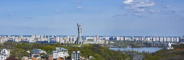 Matka Vlast Panorama Kyjev Ukrajina — Stock fotografie