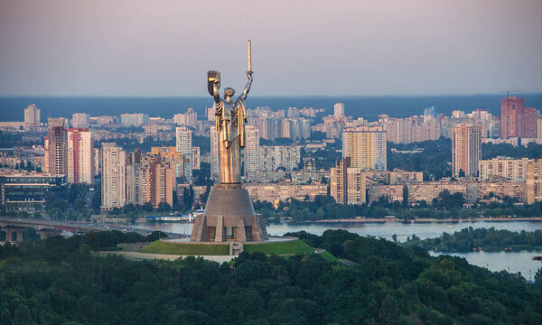 Mother Motherland, panorama, Kiev, Ukraine