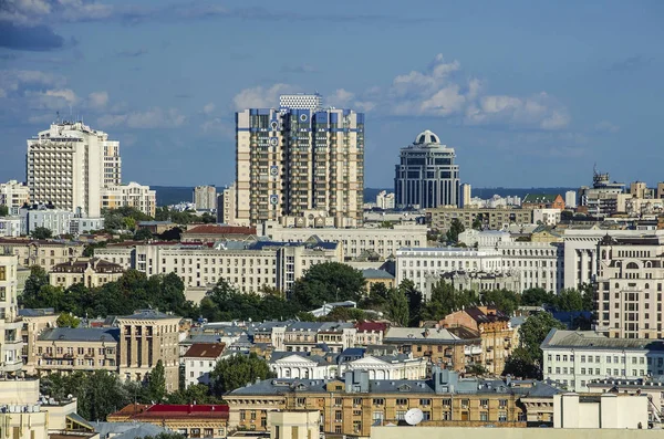 Panorama Del Centro Della Città Kyiv Paesaggio Urbano Affari Kiev — Foto Stock