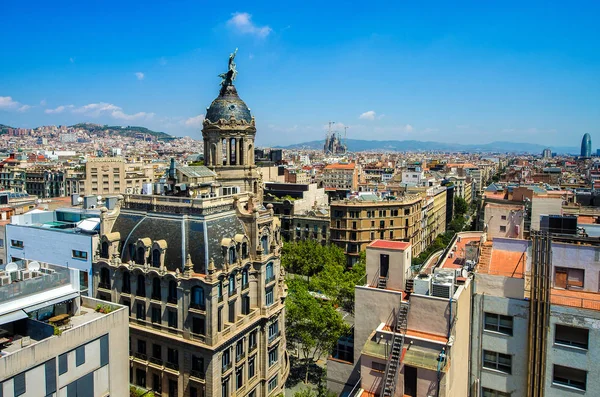 Прекрасний Вид Центр Барселони Іспанія — стокове фото