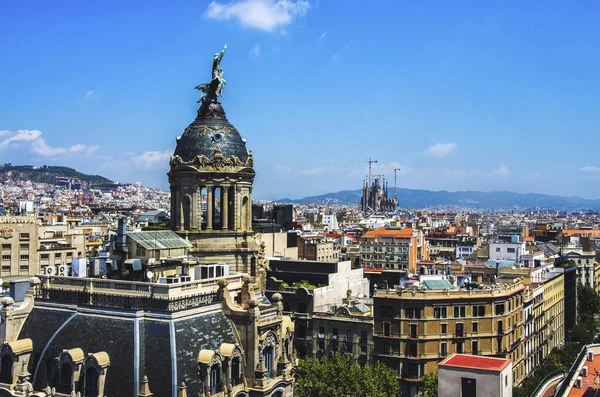 Barcelona skyline, Spain. Architecture of Barcelona city