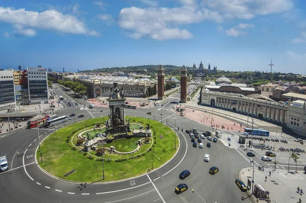 Belle Vue Sur Centre Barcelone Espagne — Photo