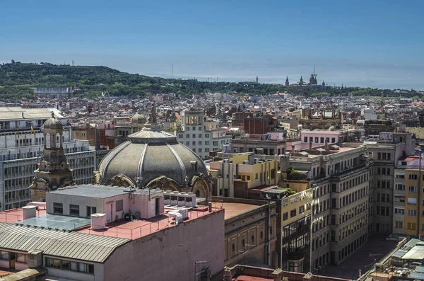 スペイン バルセロナのスカイライン バルセロナ市のアーキテクチャ — ストック写真