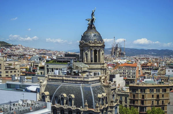 Merkezi Barselona Nın Güzel Manzara Spanya — Stok fotoğraf