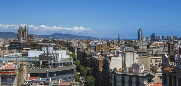 Barselona manzarası, İspanya. Barselona şehir'in mimaride