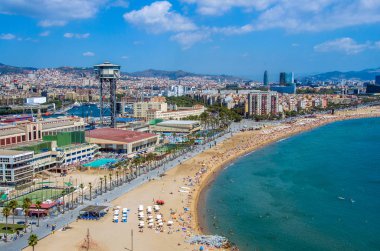 Barceloneta beach Barcelona, İspanya