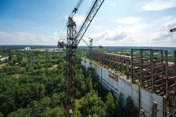 Torre Refrigeración Central Nuclear Chernóbil Zona Exclusión Chernóbil Ucrania — Foto de Stock