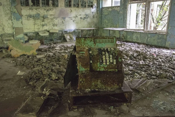 Una Escuela Pripyat Ucrania Dentro Vista — Foto de Stock