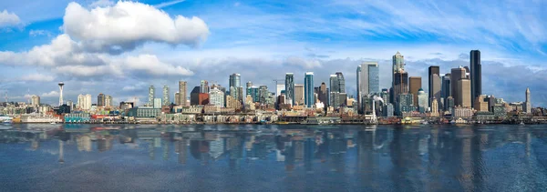 Seattle Abd Şehrin Panoramik Görüntü — Stok fotoğraf