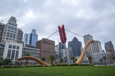 San Francisco şehir cityscape modern binalar ile