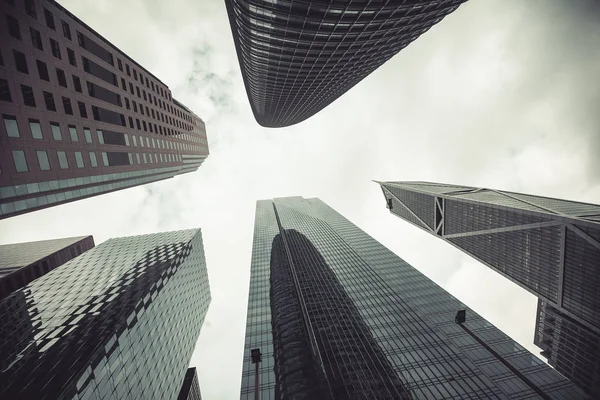 San Francisco City, California, Amerika Birleşik Devletleri içinde gökdelenler Vintage stilize fotoğraf.