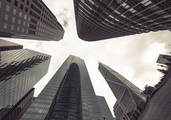 San Francisco City, California, Amerika Birleşik Devletleri içinde gökdelenler Vintage stilize fotoğraf.