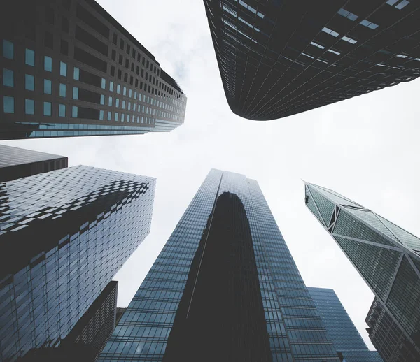 San Francisco City, California, Amerika Birleşik Devletleri içinde gökdelenler Vintage stilize fotoğraf.