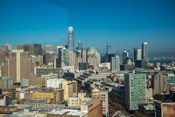 Vista Aérea Del Paisaje Urbano San Francisco California Skyline San — Foto de Stock