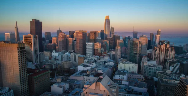 San Francisco Imagen Del Horizonte San Francisco Atardecer — Foto de Stock